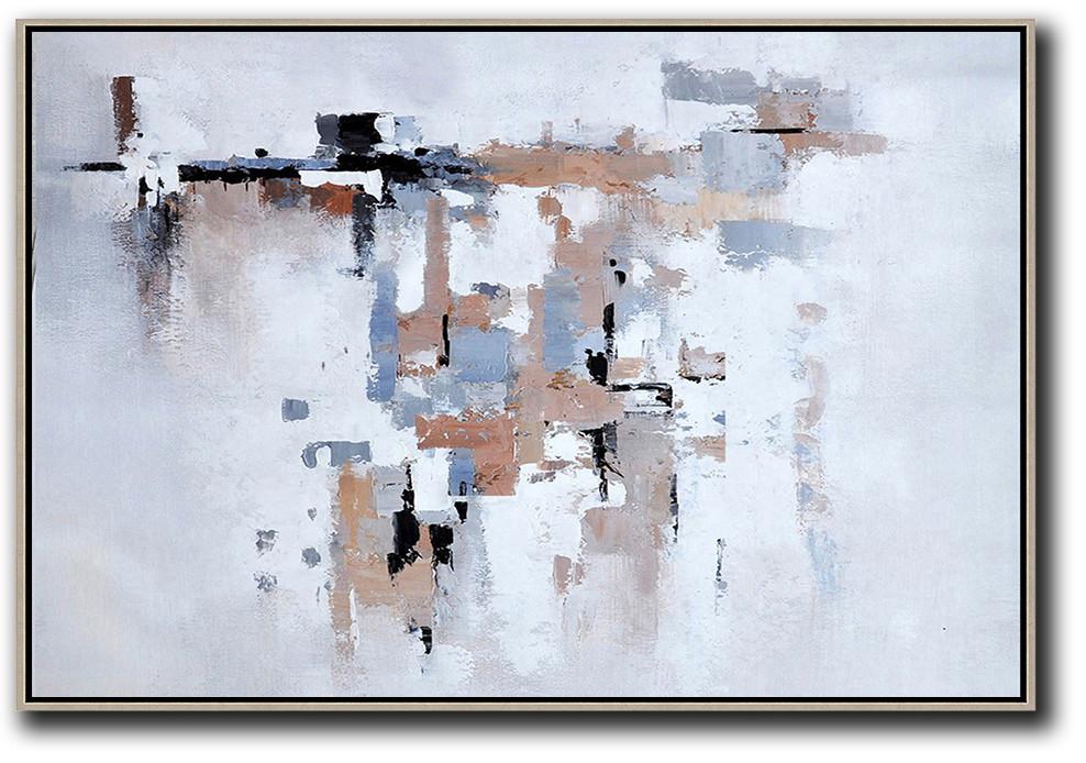 Oversized Horizontal Contemporary Art - Canvas Artwork For Sale Extra Large